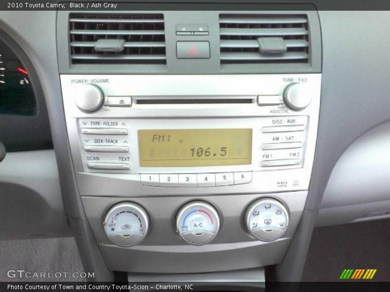 Controls of 2010 Camry 