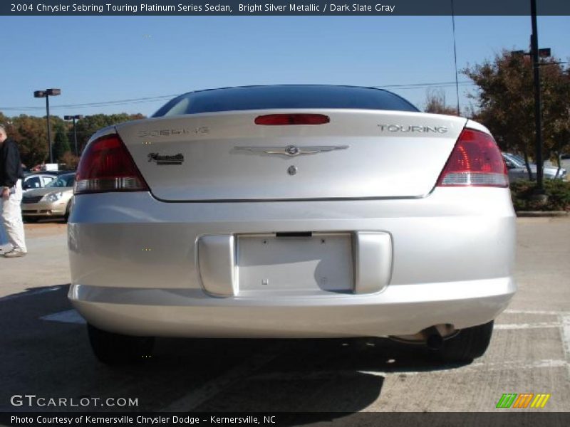 Bright Silver Metallic / Dark Slate Gray 2004 Chrysler Sebring Touring Platinum Series Sedan