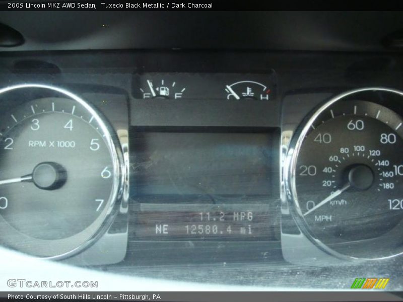 Tuxedo Black Metallic / Dark Charcoal 2009 Lincoln MKZ AWD Sedan