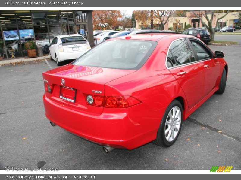 Milano Red / Ebony 2008 Acura TSX Sedan