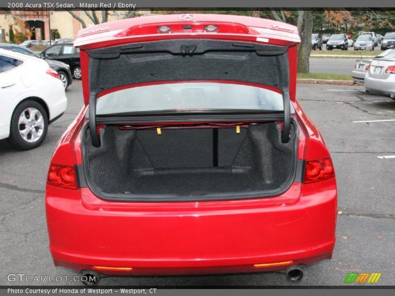 Milano Red / Ebony 2008 Acura TSX Sedan