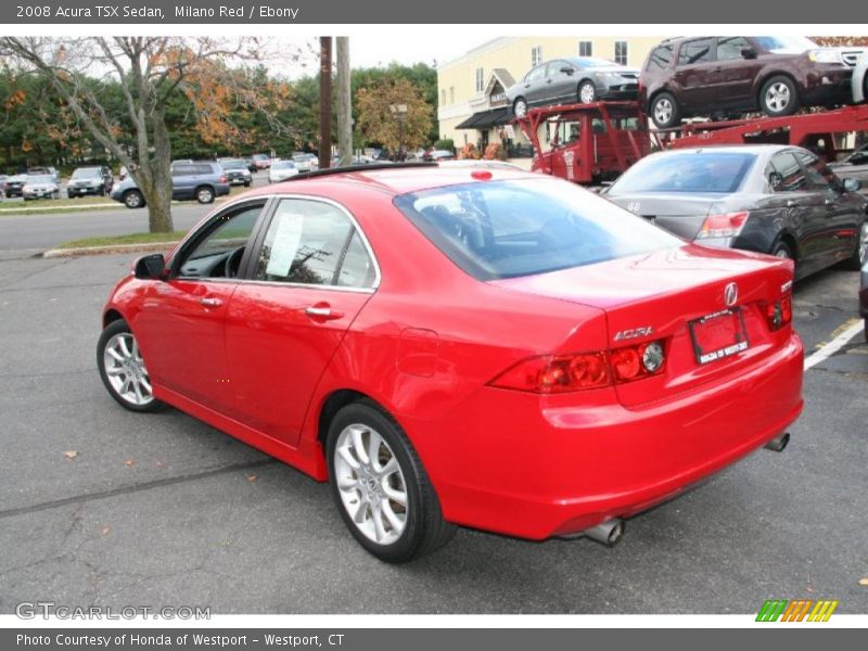 Milano Red / Ebony 2008 Acura TSX Sedan