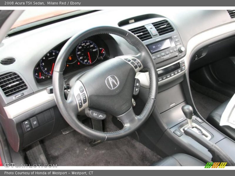 Milano Red / Ebony 2008 Acura TSX Sedan