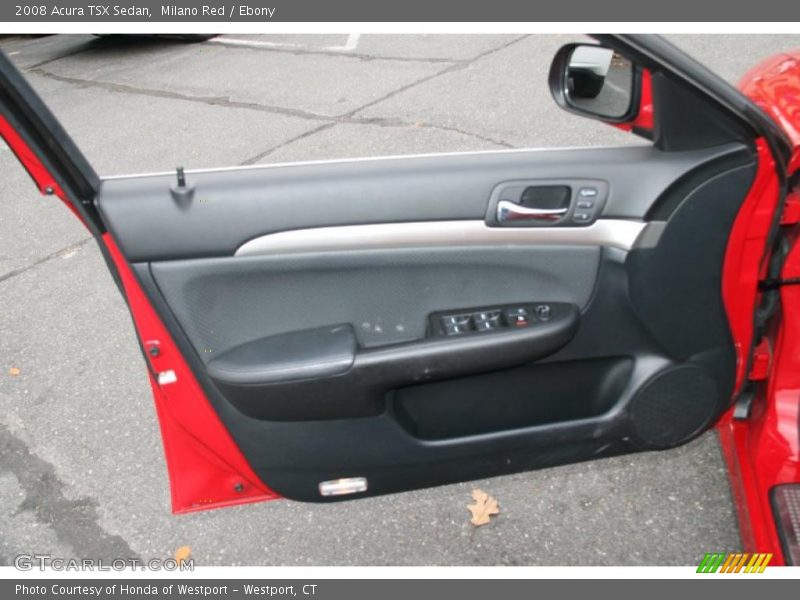 Milano Red / Ebony 2008 Acura TSX Sedan