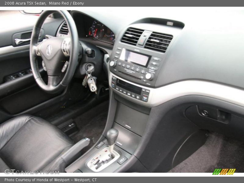 Milano Red / Ebony 2008 Acura TSX Sedan