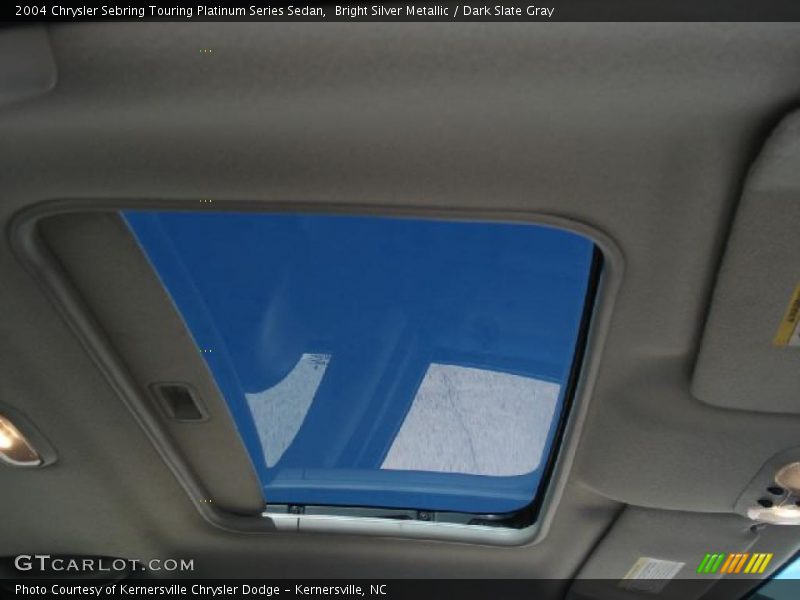 Sunroof of 2004 Sebring Touring Platinum Series Sedan