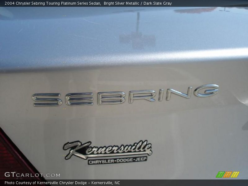 Bright Silver Metallic / Dark Slate Gray 2004 Chrysler Sebring Touring Platinum Series Sedan