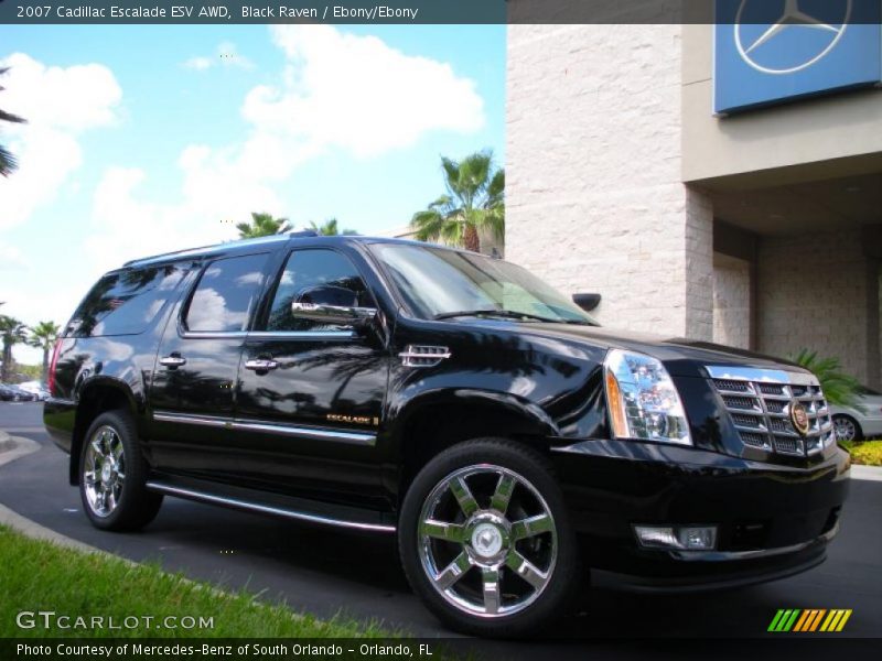Black Raven / Ebony/Ebony 2007 Cadillac Escalade ESV AWD