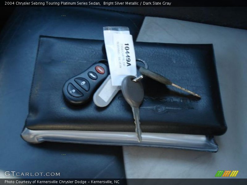 Bright Silver Metallic / Dark Slate Gray 2004 Chrysler Sebring Touring Platinum Series Sedan