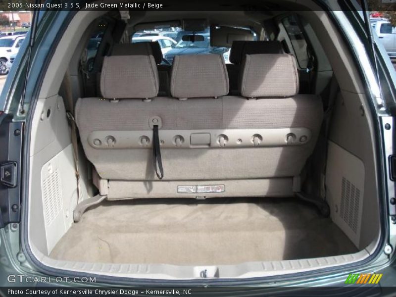  2005 Quest 3.5 S Trunk
