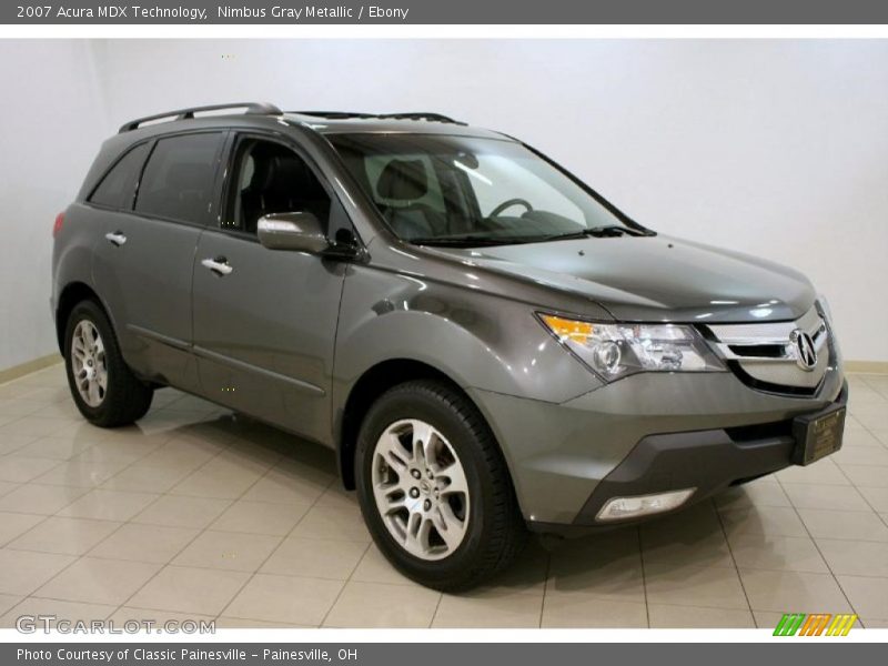 Nimbus Gray Metallic / Ebony 2007 Acura MDX Technology