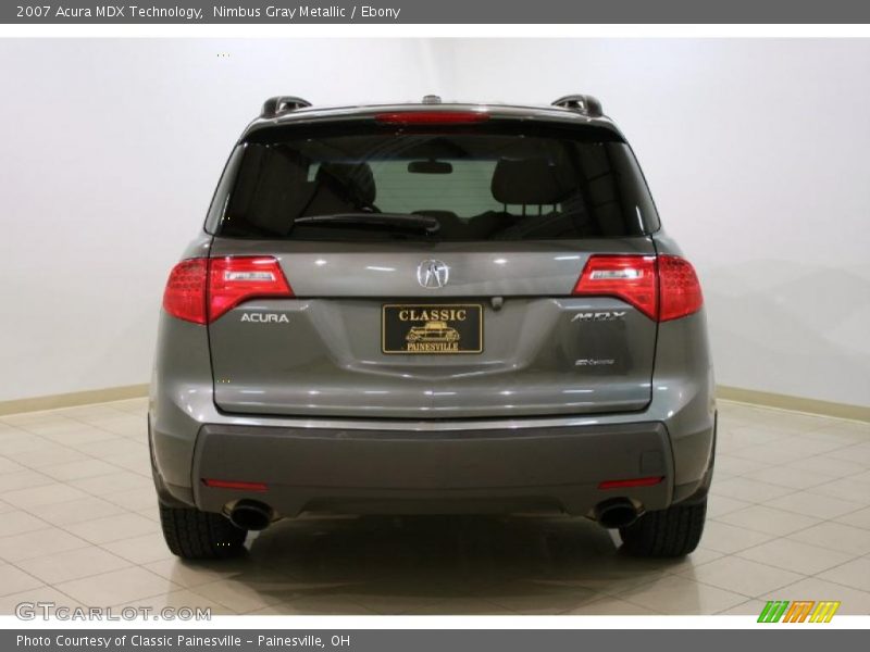 Nimbus Gray Metallic / Ebony 2007 Acura MDX Technology