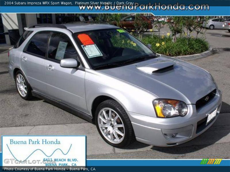 Platinum Silver Metallic / Dark Gray 2004 Subaru Impreza WRX Sport Wagon