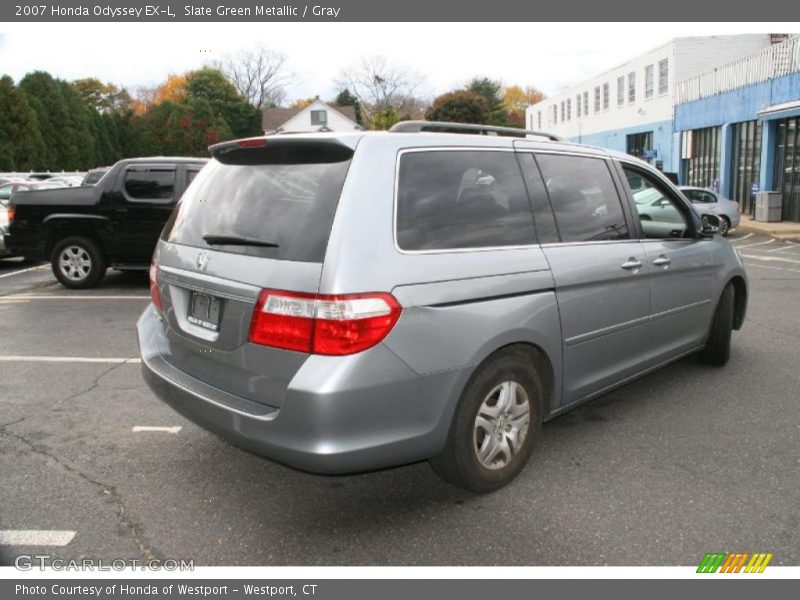 Slate Green Metallic / Gray 2007 Honda Odyssey EX-L