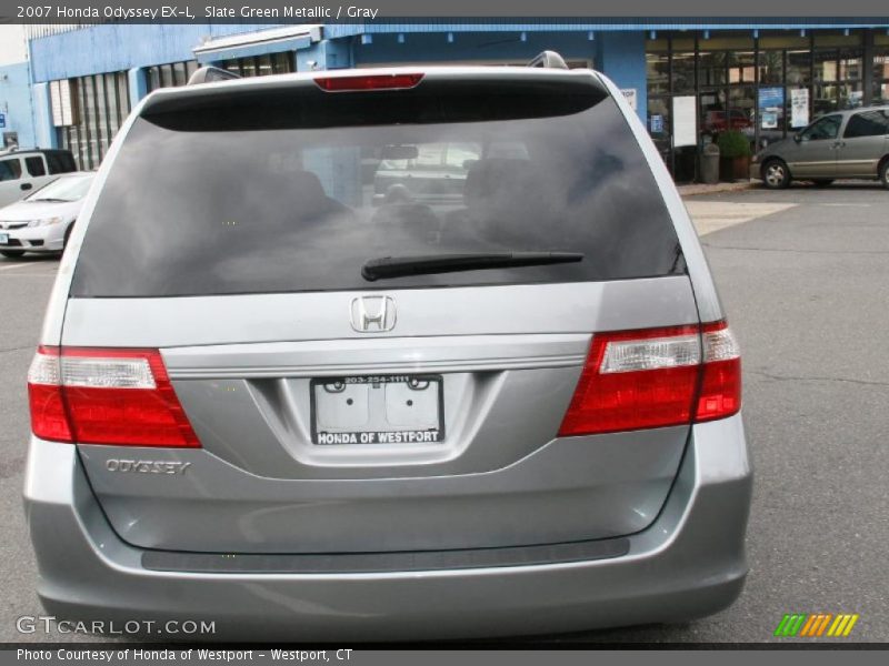 Slate Green Metallic / Gray 2007 Honda Odyssey EX-L