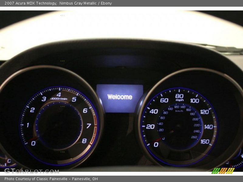 Nimbus Gray Metallic / Ebony 2007 Acura MDX Technology
