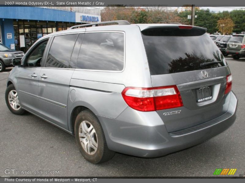 Slate Green Metallic / Gray 2007 Honda Odyssey EX-L