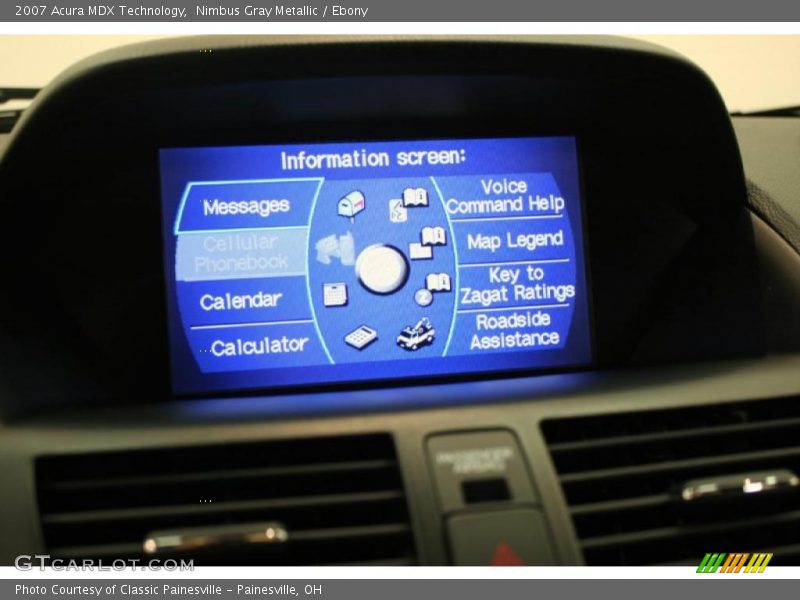 Nimbus Gray Metallic / Ebony 2007 Acura MDX Technology