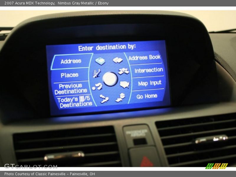 Nimbus Gray Metallic / Ebony 2007 Acura MDX Technology