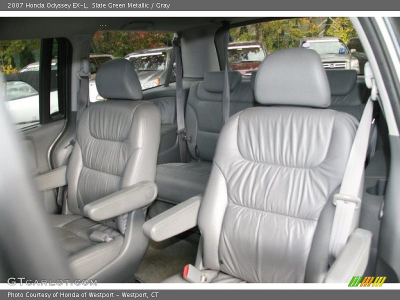 Slate Green Metallic / Gray 2007 Honda Odyssey EX-L