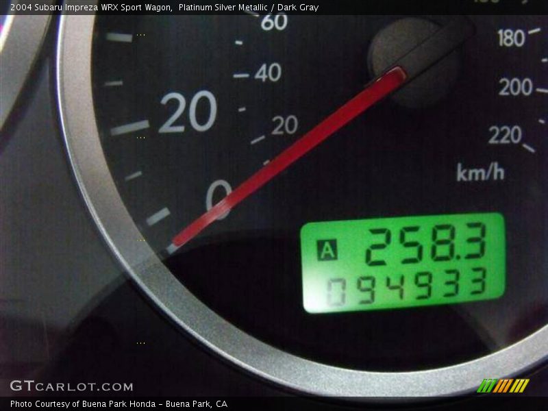 Platinum Silver Metallic / Dark Gray 2004 Subaru Impreza WRX Sport Wagon