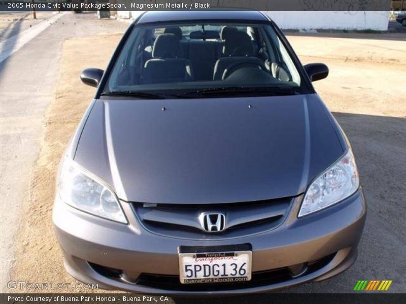 Magnesium Metallic / Black 2005 Honda Civic Value Package Sedan