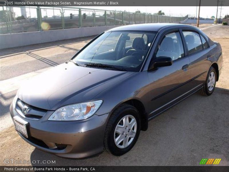 Magnesium Metallic / Black 2005 Honda Civic Value Package Sedan