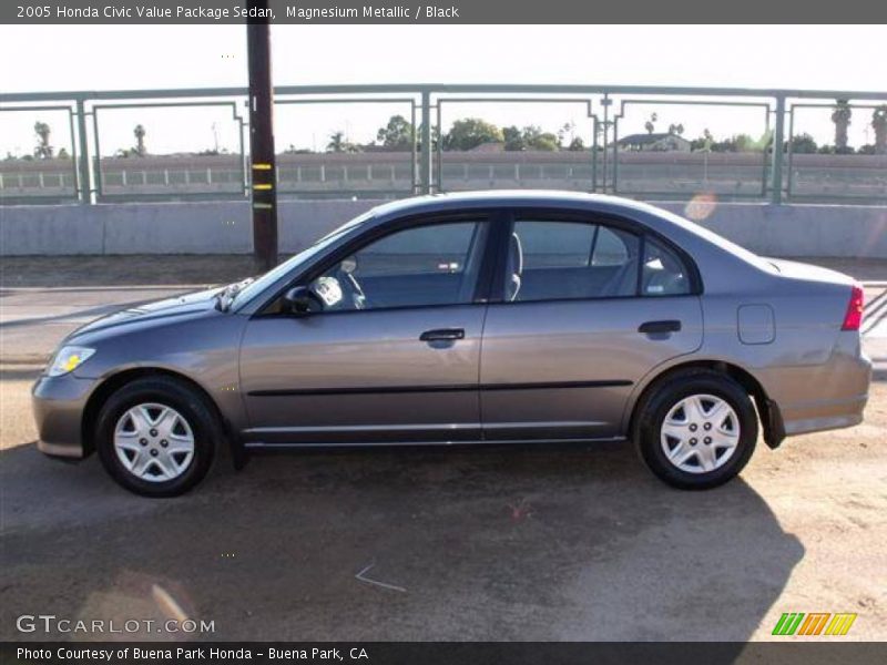 Magnesium Metallic / Black 2005 Honda Civic Value Package Sedan