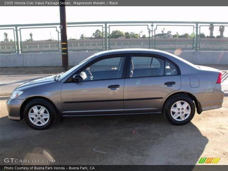 Magnesium Metallic / Black 2005 Honda Civic Value Package Sedan