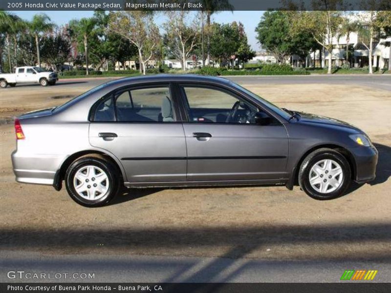 Magnesium Metallic / Black 2005 Honda Civic Value Package Sedan