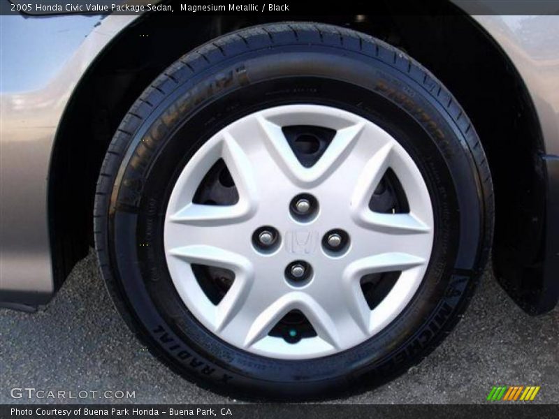 Magnesium Metallic / Black 2005 Honda Civic Value Package Sedan