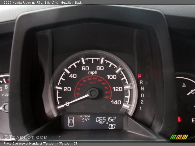 Billet Silver Metallic / Black 2009 Honda Ridgeline RTL