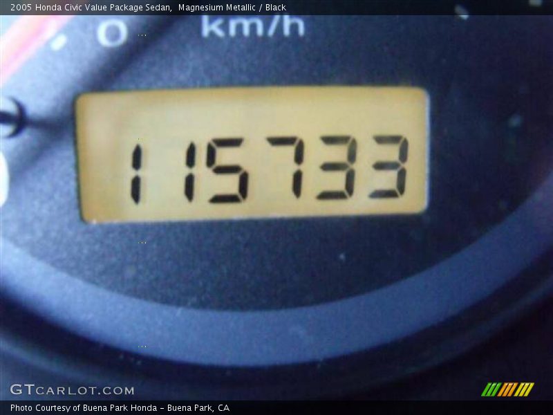Magnesium Metallic / Black 2005 Honda Civic Value Package Sedan