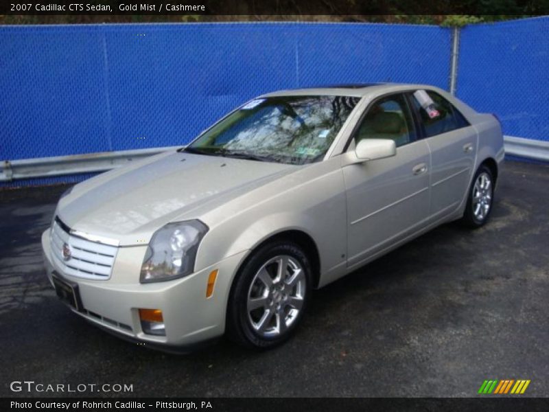 Gold Mist / Cashmere 2007 Cadillac CTS Sedan
