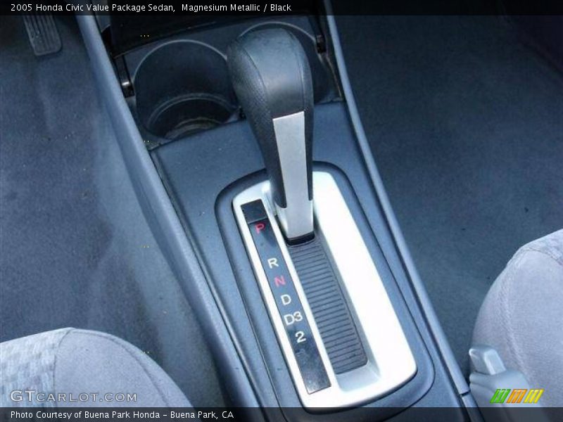 Magnesium Metallic / Black 2005 Honda Civic Value Package Sedan