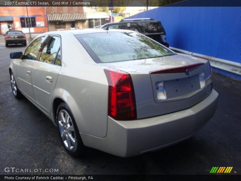 Gold Mist / Cashmere 2007 Cadillac CTS Sedan