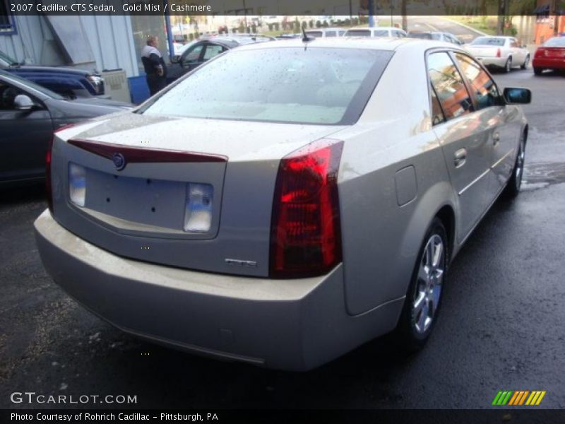 Gold Mist / Cashmere 2007 Cadillac CTS Sedan