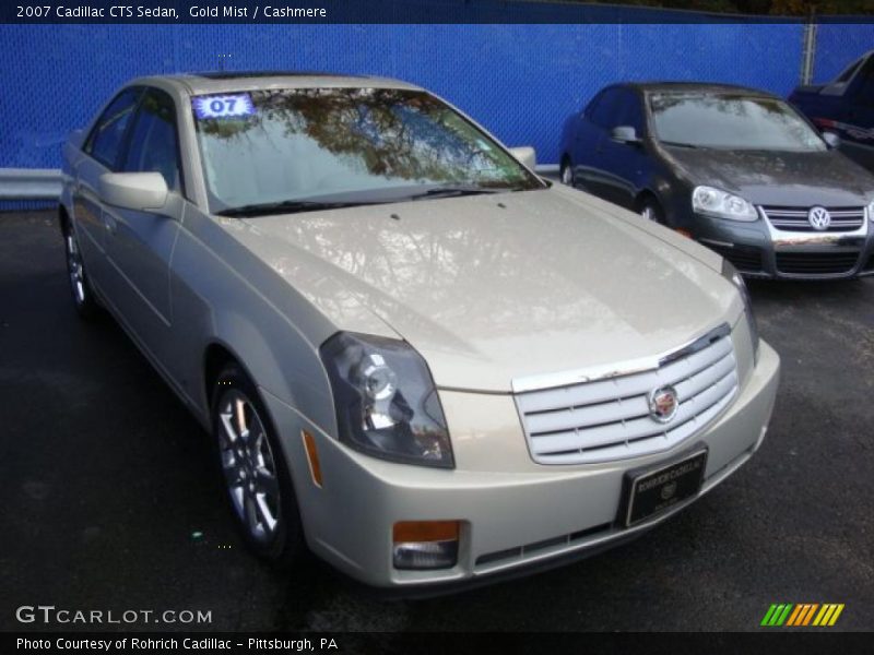 Gold Mist / Cashmere 2007 Cadillac CTS Sedan