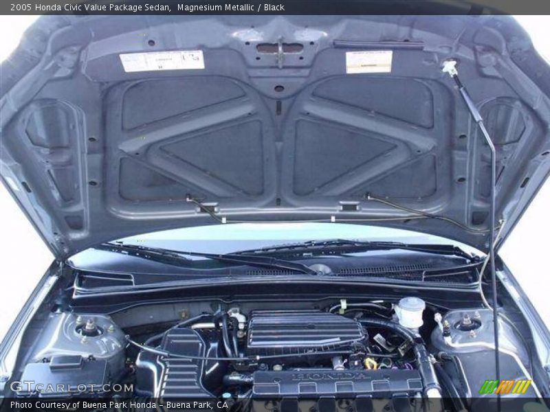 Magnesium Metallic / Black 2005 Honda Civic Value Package Sedan