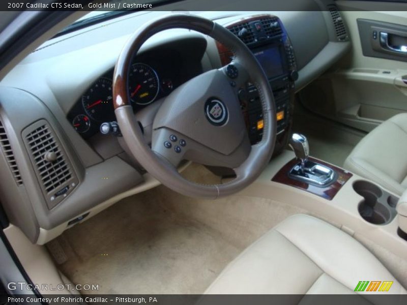 Gold Mist / Cashmere 2007 Cadillac CTS Sedan