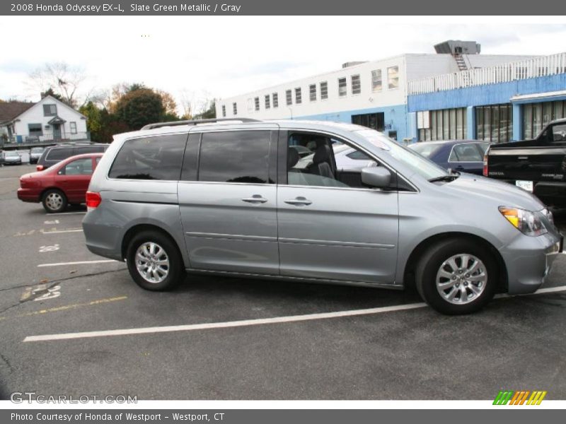 Slate Green Metallic / Gray 2008 Honda Odyssey EX-L