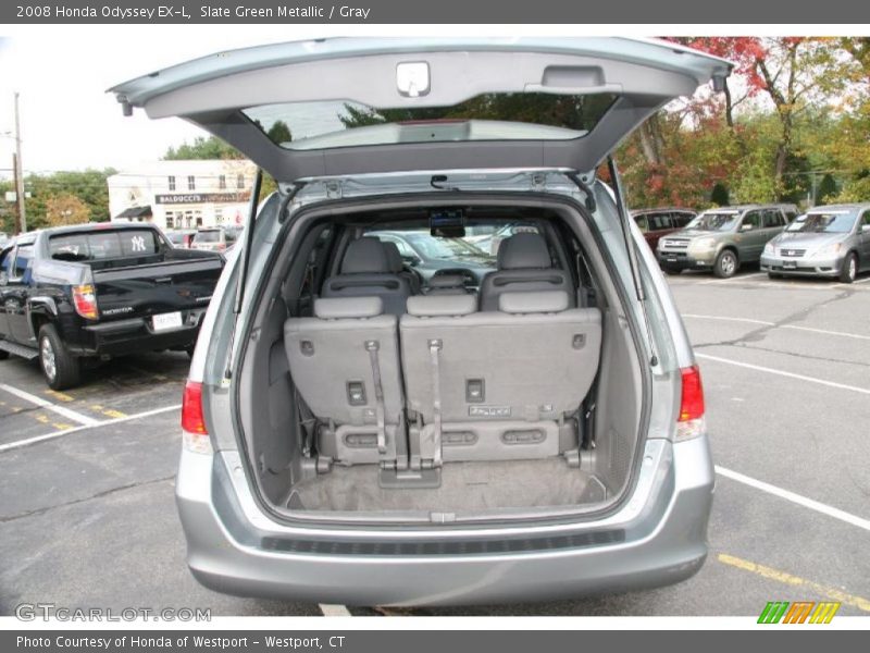 Slate Green Metallic / Gray 2008 Honda Odyssey EX-L