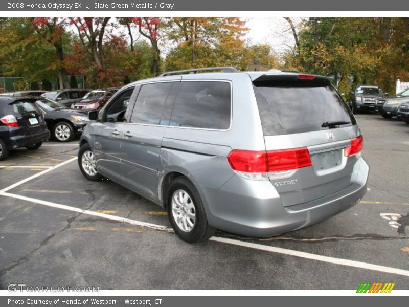 Slate Green Metallic / Gray 2008 Honda Odyssey EX-L