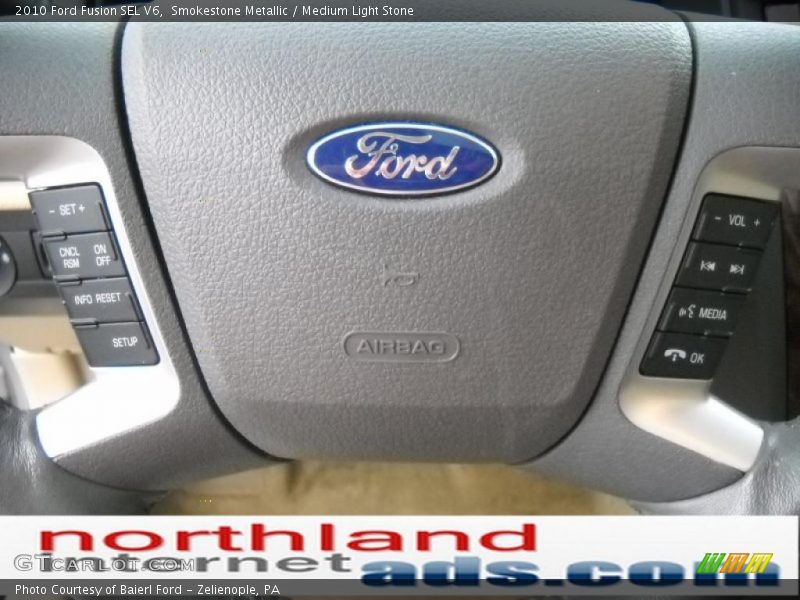 Smokestone Metallic / Medium Light Stone 2010 Ford Fusion SEL V6