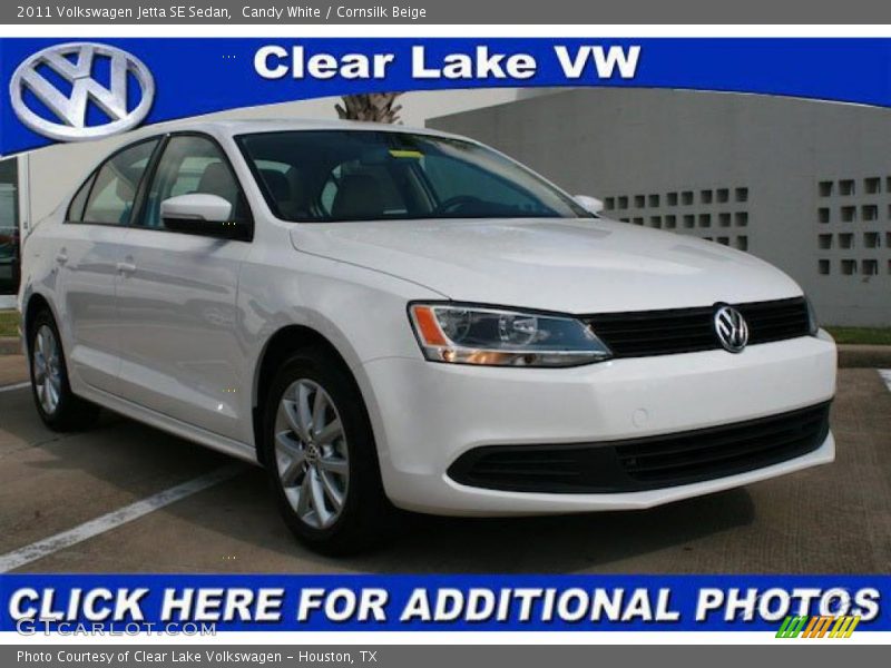 Candy White / Cornsilk Beige 2011 Volkswagen Jetta SE Sedan