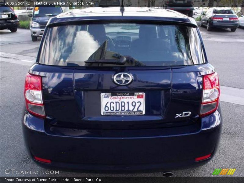 Nautica Blue Mica / Charcoal Gray 2009 Scion xD