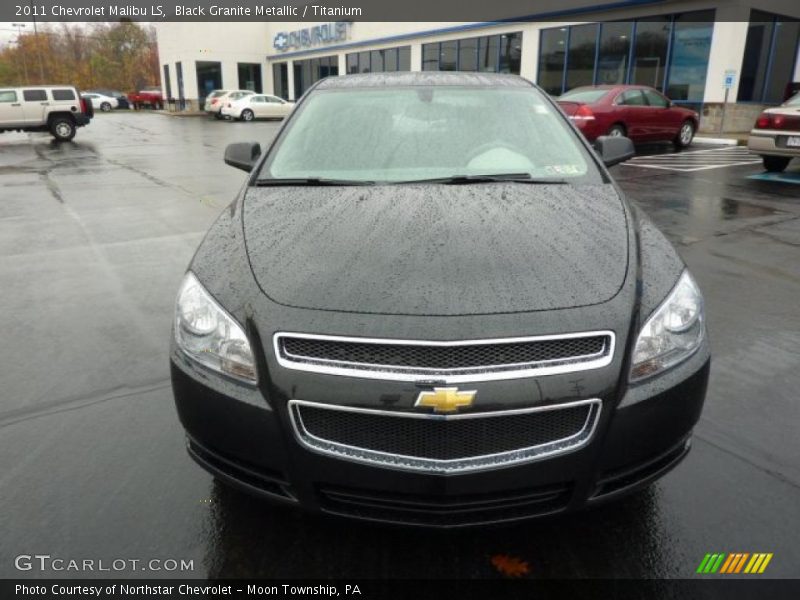 Black Granite Metallic / Titanium 2011 Chevrolet Malibu LS