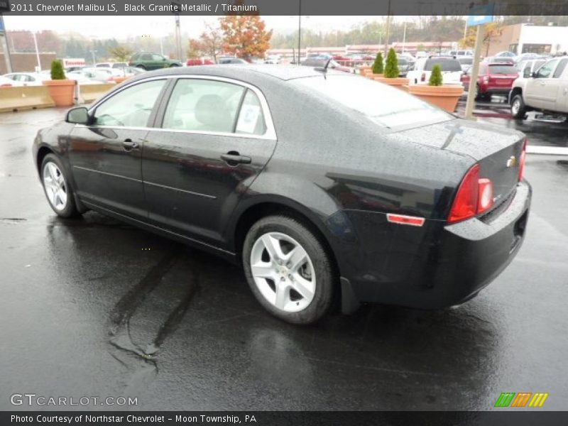 Black Granite Metallic / Titanium 2011 Chevrolet Malibu LS