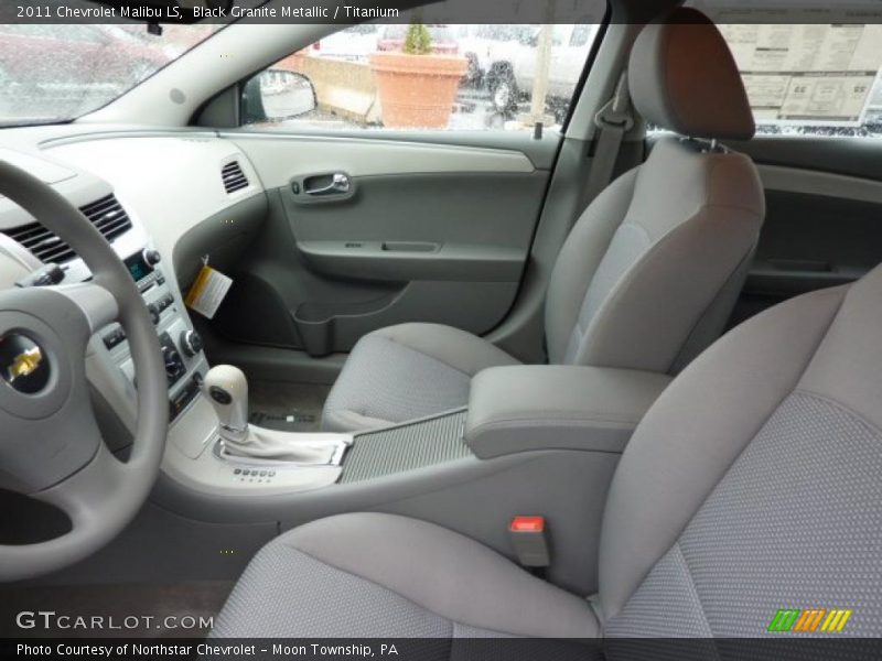 Black Granite Metallic / Titanium 2011 Chevrolet Malibu LS
