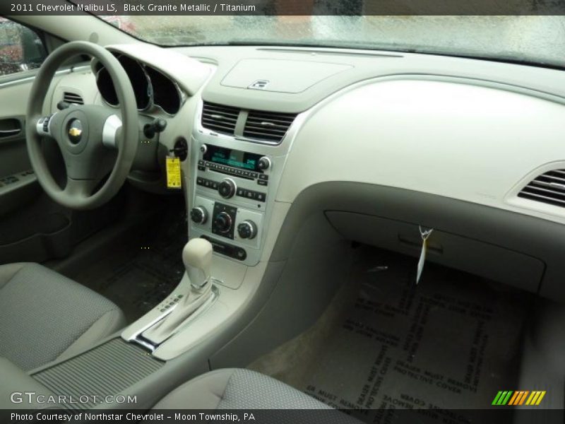 Black Granite Metallic / Titanium 2011 Chevrolet Malibu LS